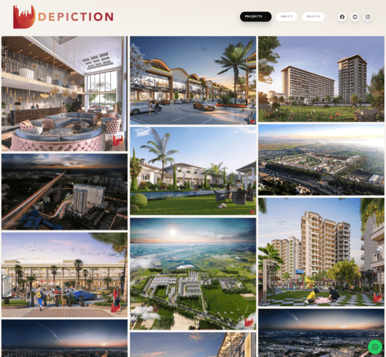 3D Depiction website homepage preview