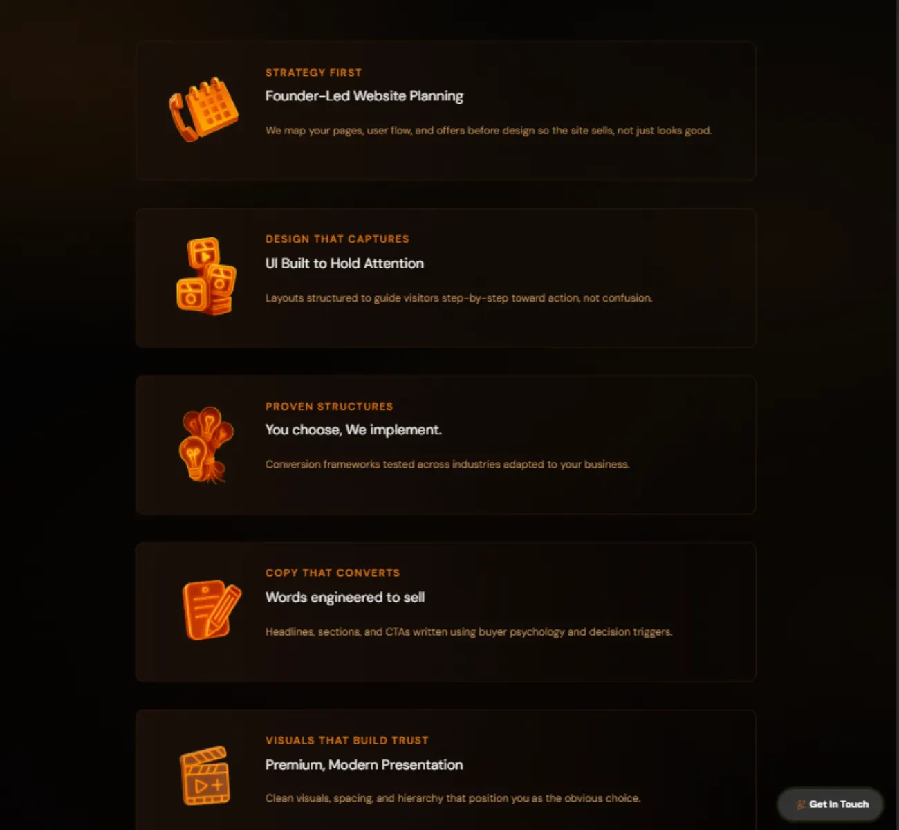 Website With Robin website section preview
