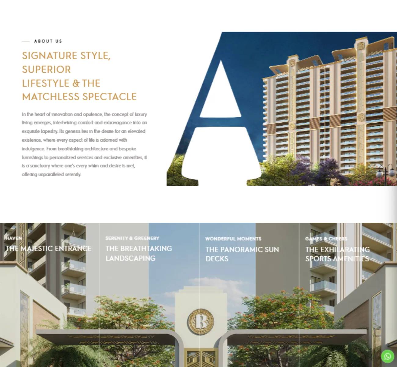 Affinity website project page preview