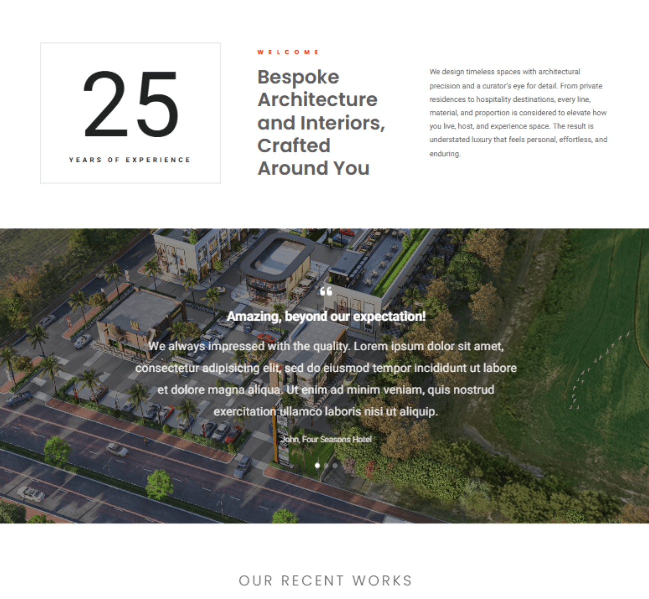Atelier Edge website portfolio section preview